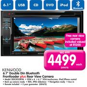 Kenwood 6.1" Double Din Bluetooth Frontloader+ Rear View Camera DDX3035BTM