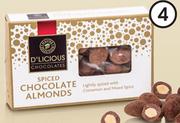 D'licious Spiced Chocolate Almonds-90g