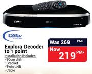 DSTV Explora Decoder To 1 Point