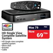 Multi Choice HD Single View Complete Satellite System