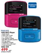 Philips 4GB MP3 Player RAGA-Each