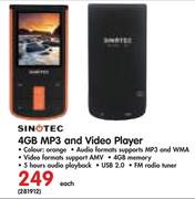 Sinotec 4GB MP3 And Video Player