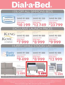 Dial-A-Bed : Half Year Sale (29 June - 31 July 2017), page 2