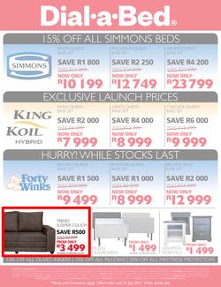 Dial-A-Bed : Half Year Sale (29 June - 31 July 2017), page 2