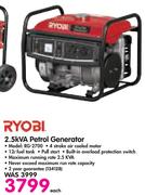 Ryobi 2.5kVA Petrol Generator RG-2700