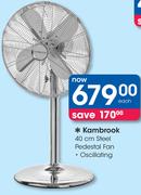 Kambrook 40Cm Oscillating Steel Pedestal Fan