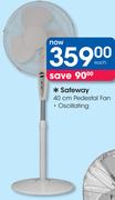Safeway 40Cm Oscillating Pedestal Fan