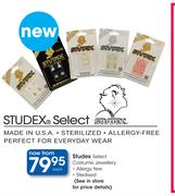 Studex Select Costume Jewellery-Each