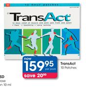 TransAct 10-Patches-Per Pack