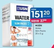 USN Water Slim Packs-20x5g Per Pack