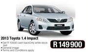 2013 Toyota 1.4 Impact