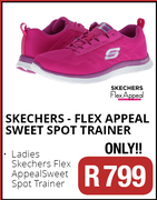 Ladies Skecher Flex AppealSweet Spot Trainer