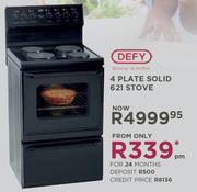 Defy 4 Plate Solid 621 Stove