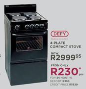Defy 4-Plate Compact Stove