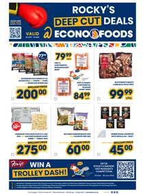 Econo Foods Gauteng : Rocky's Deep Cut Deals (26 April - 23 May 2024)