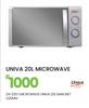 Univa 20L Manual Met Microwave U20MM 24-230