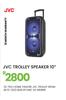 JVC Home Theatre Trolley Speaker 10" (2x1) 80W BT + Mic XS-N518PB 23-764