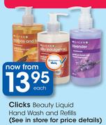 Clicks Beauty Liquid Hand Wash & Refills-Each