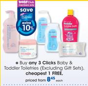 Clicks Baby & Toddler Toiletries(Excluding Gift Sets)-Each