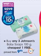 Johnson's Baby Soaps-100g Each