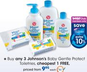Johnson's Baby Gentle Protect Toiletries-Each