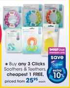 Clicks Soothers & Teethers-Each
