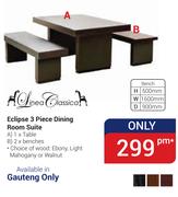 Linea Classica Eclipse 3 Piece Dining Room Suite (Gauteng Only)