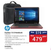 HP Pavilion 15 i3 Notebook YOB52EA