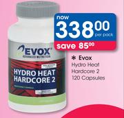 Evox Hydro Heat Hardcore 2 120 Capsules-Per Pack
