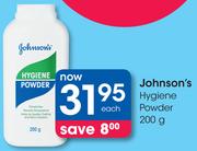 Johnson's Hygiene Powder-200g