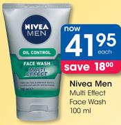 Nivea Men Multi Effect Face Wash-100ml