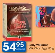 Sally Williams Milk Choc Egg-110g Per Pack