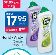 Handy Andy Cream-750ml Each