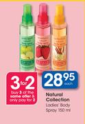 Natural Collection Ladies Body Spray-150ml Each
