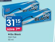 Go Black Hair Dye-50ml Each