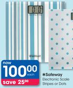 Safeway Electronic Scale Stripes Or Dots-Each