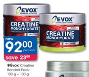 Evox Creatine Banded Pack: 100 + 100g-Per Pack