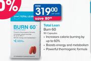 GNC Total Lean Burn 60 90 Capsules-Per Pack