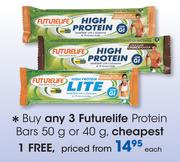 Futurelife Protein Bars 50g Or 40g-Each