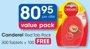 Canderel Red Tab Pack 300 Tablets+ 100 Free-Per Offer