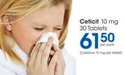 Ceticit 10mg 30 Tablets-Per Pack