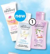 Oh So Heavenly Handy Cream 25ml, Body Lotion, Foam Bath Or Body Wash 90ml-Each