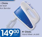 Clicks Hand Mixer JA-2695