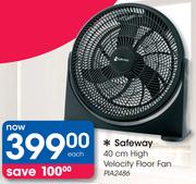 Safeway 40Cm High Velocity Floor Fan PIA2486