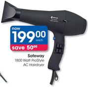 Safeway 1800 Watt ProStyle AC Hairdryer