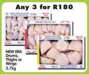 New Era Drums, Thighs Or Wings-3x2.7kg