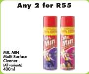 Mr.Min Multi Surface Cleaner (All Variants)-2 x 400ml