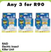 Raid Electric Insect Killer Unit-3 Nos