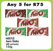 Nestle Aero Slabs (All Variants)-5x135g