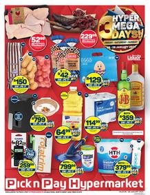 Pick n Pay Hypermarket Gauteng, Free State, North West : Hyper Mega 3 Days (26 January - 28 January 2024) 
